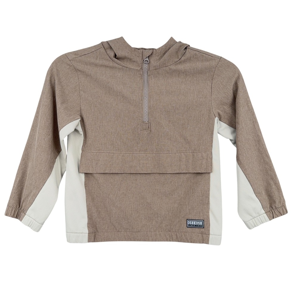 OshKosh B'gosh Anorak Windbreaker Kids 6/6A Polyester Brown
